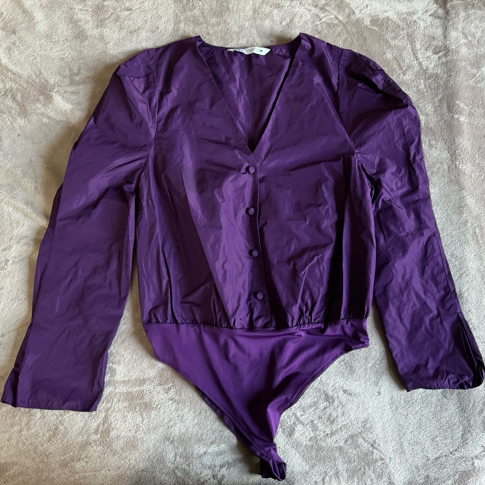 Zara bodysuit purple